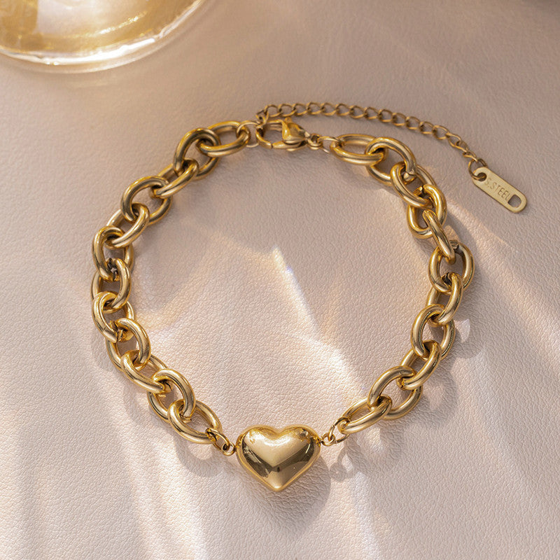 Bold heart Bracelet