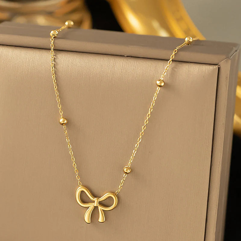 Minimal Bow Pendant
