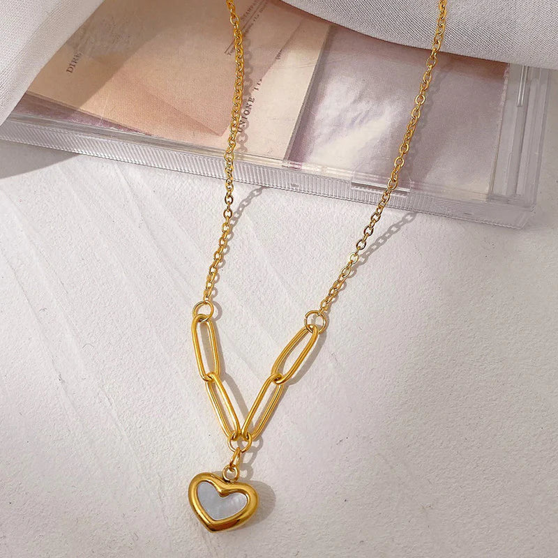 White Heart Pendant