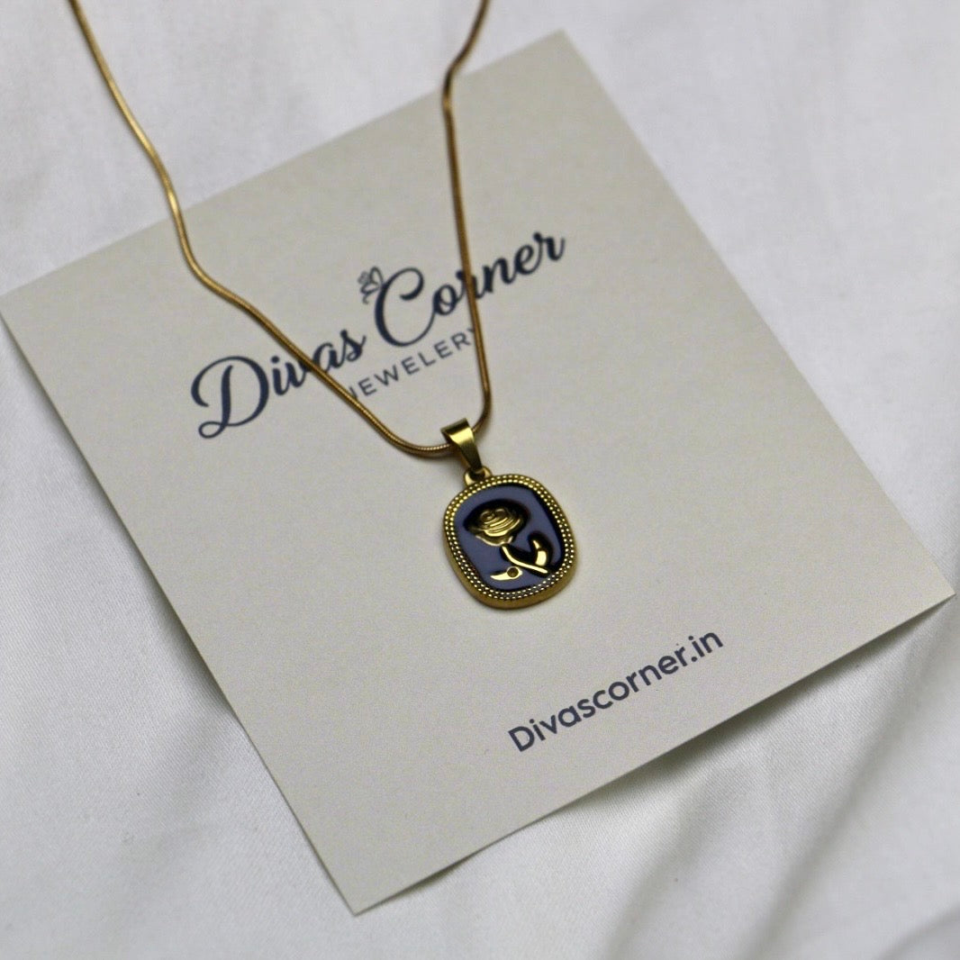 Black Rose Pendant
