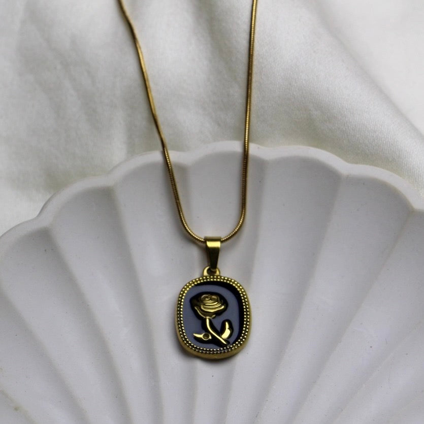 Black Rose Pendant