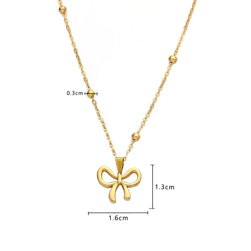 Minimal Bow Pendant