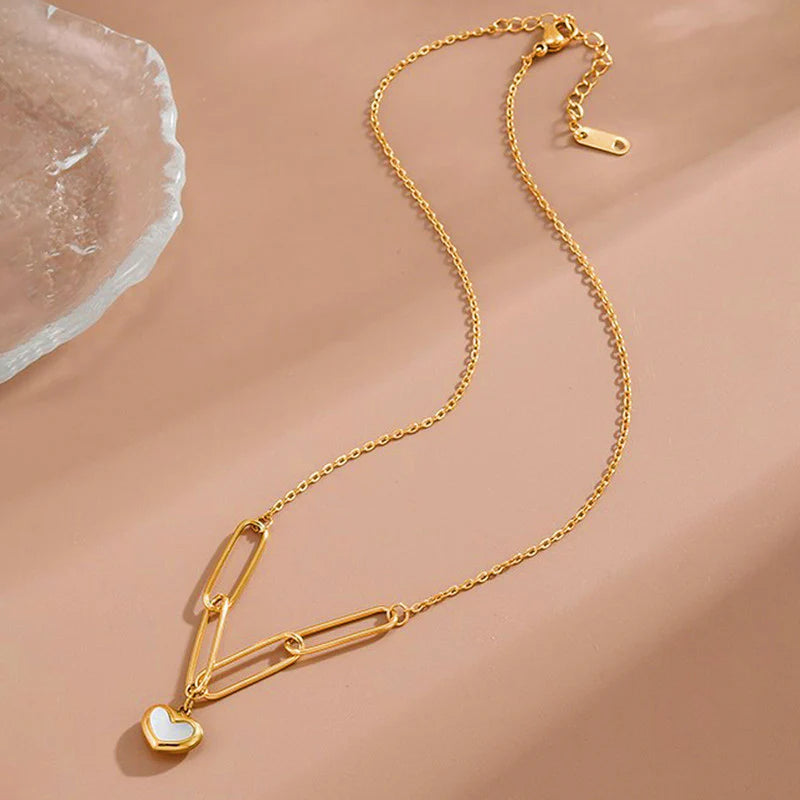 White Heart Pendant
