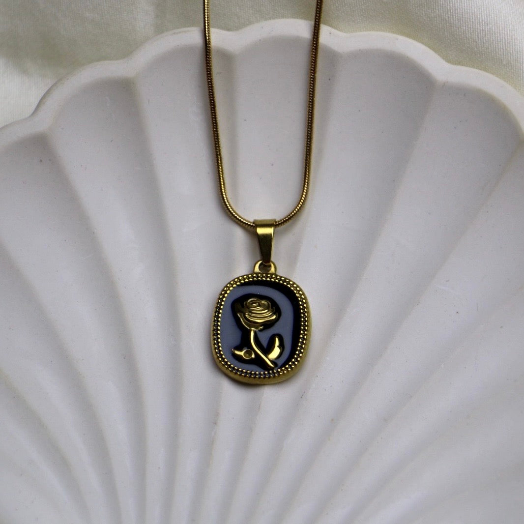 Black Rose Pendant