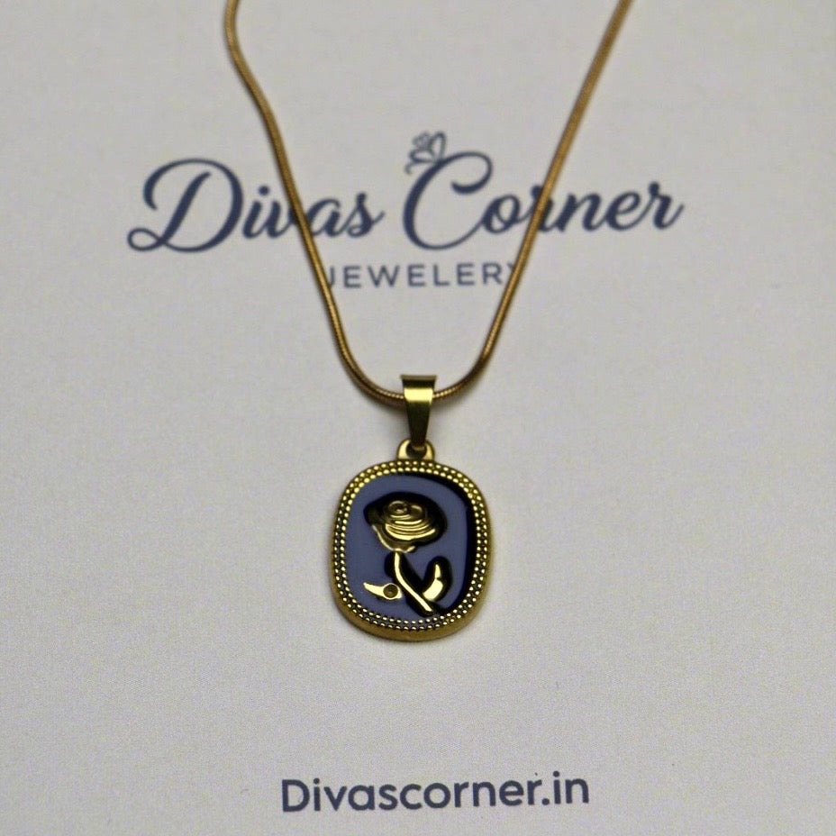 Black Rose Pendant