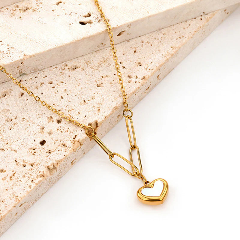 White Heart Pendant
