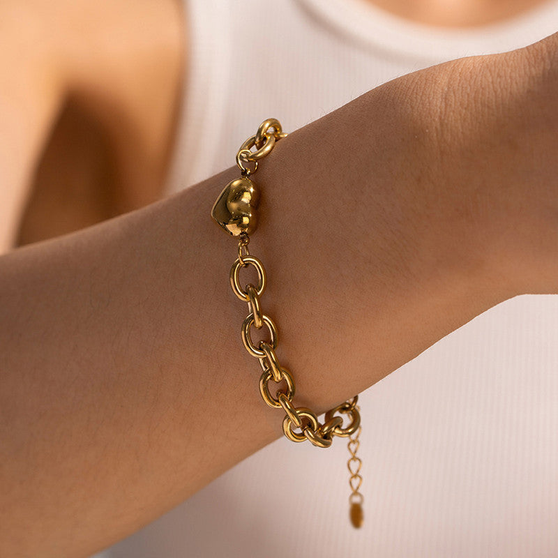 Bold Heart Bracelet