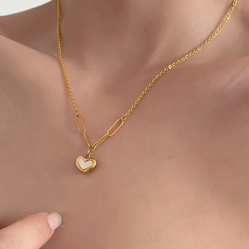 White Heart Pendant