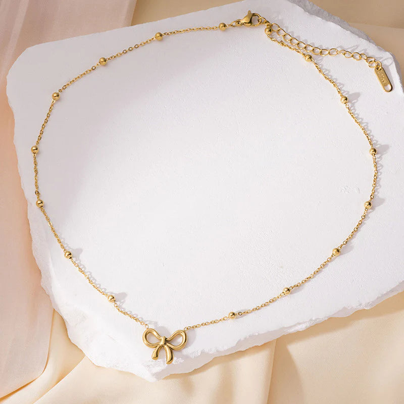 Minimal Bow Pendant