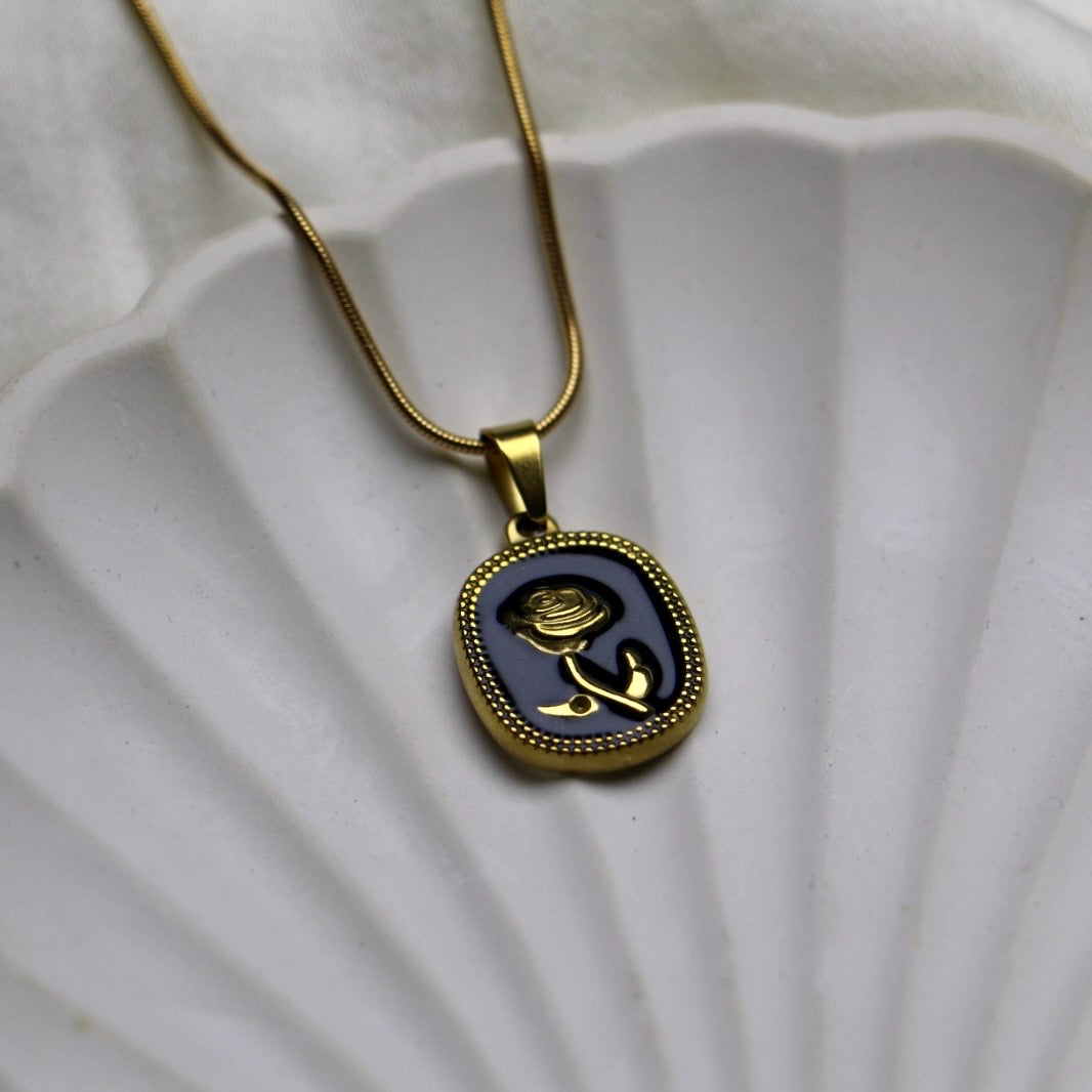Black Rose Pendant