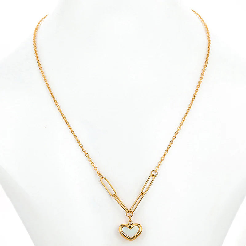 White Heart Pendant
