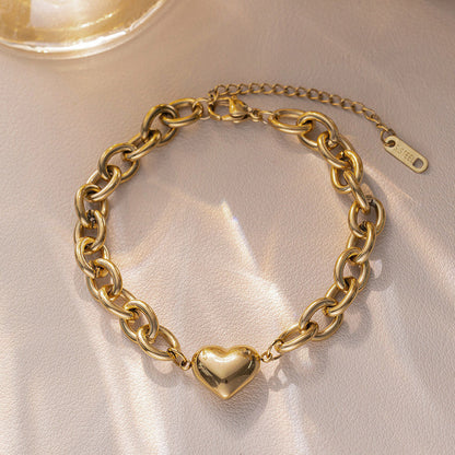 Bold heart Bracelet