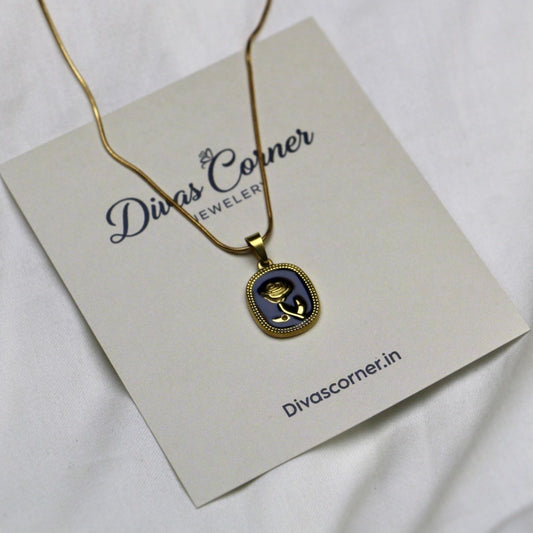 Black Rose Pendant