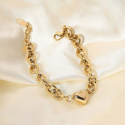 Bold heart Bracelet