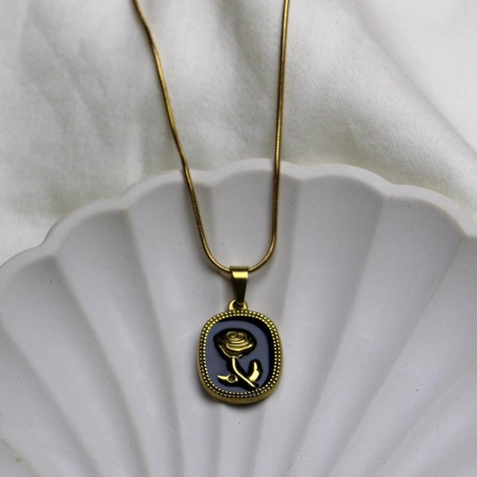 Black Rose Pendant