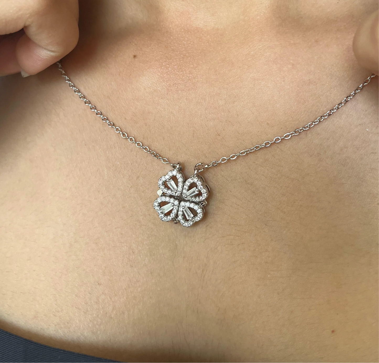 Silver 4xheart Pendant