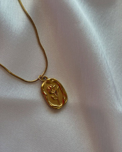Golden Rose Pendant