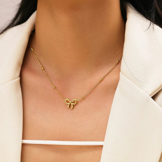 Minimal Bow Pendant
