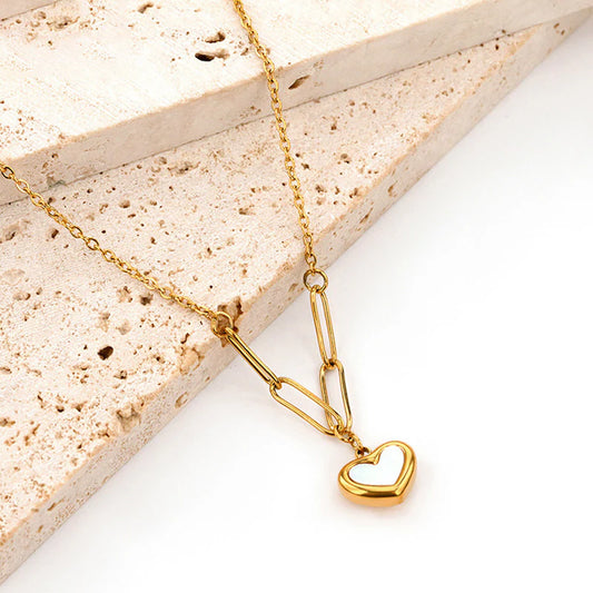 White Heart Pendant