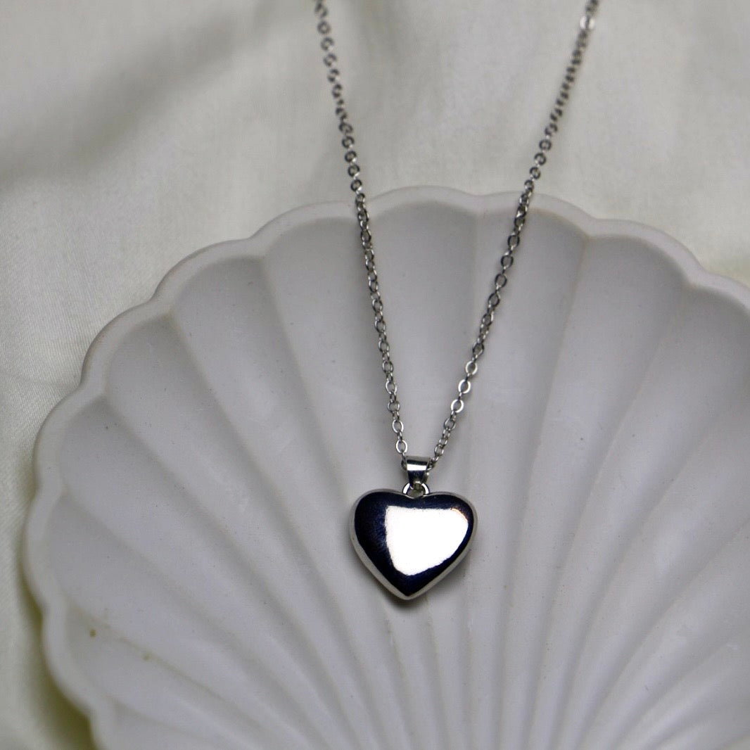 Silver Bold Heart