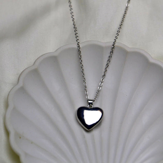Silver Bold Heart