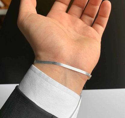 Silver Snake Chain Bracelet