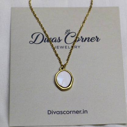 White Mirror Pendant