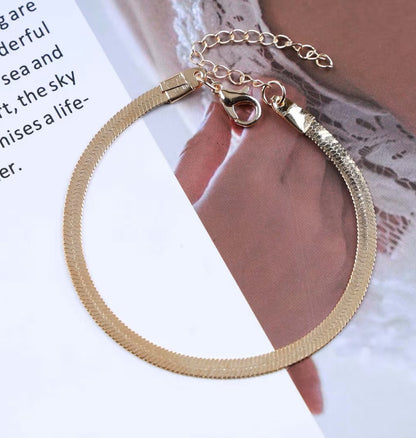 Golden Snake Chain Bracelet