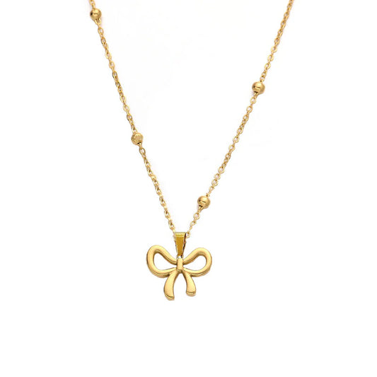 Minimal Bow Pendant
