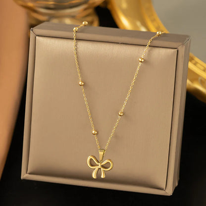 Minimal Bow Pendant