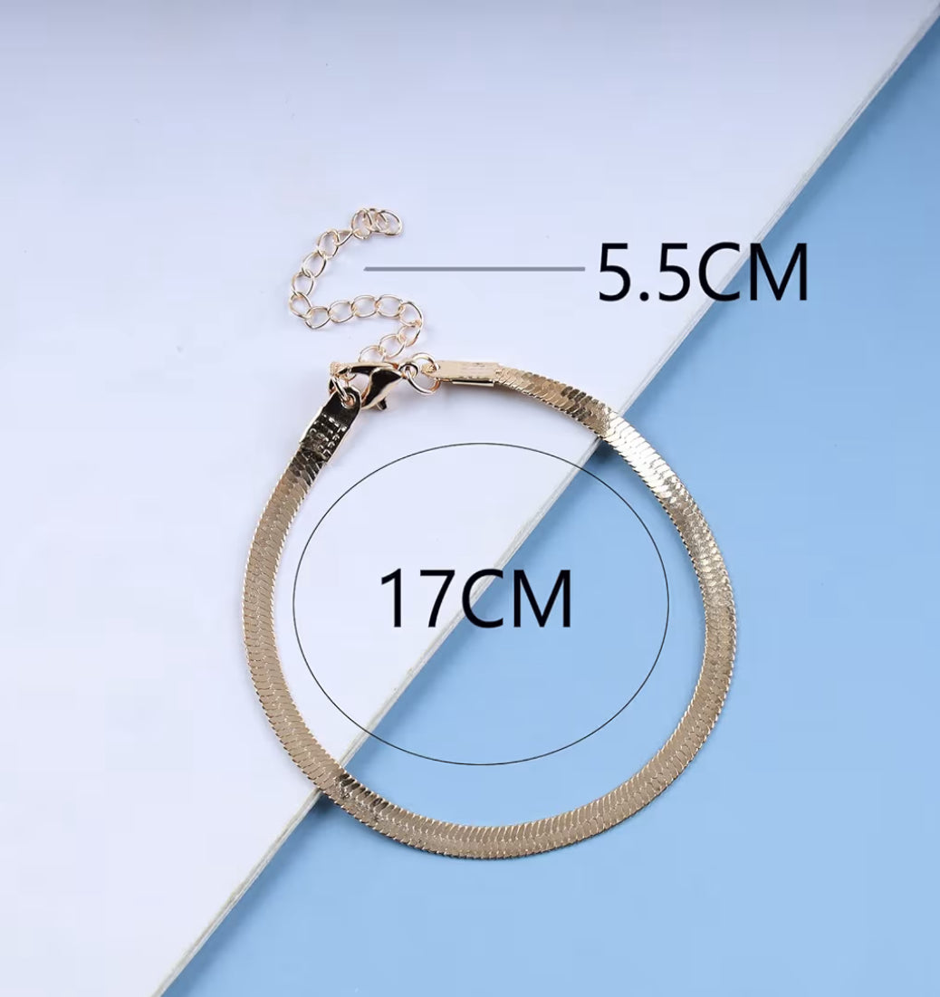 Golden Snake Chain Bracelet