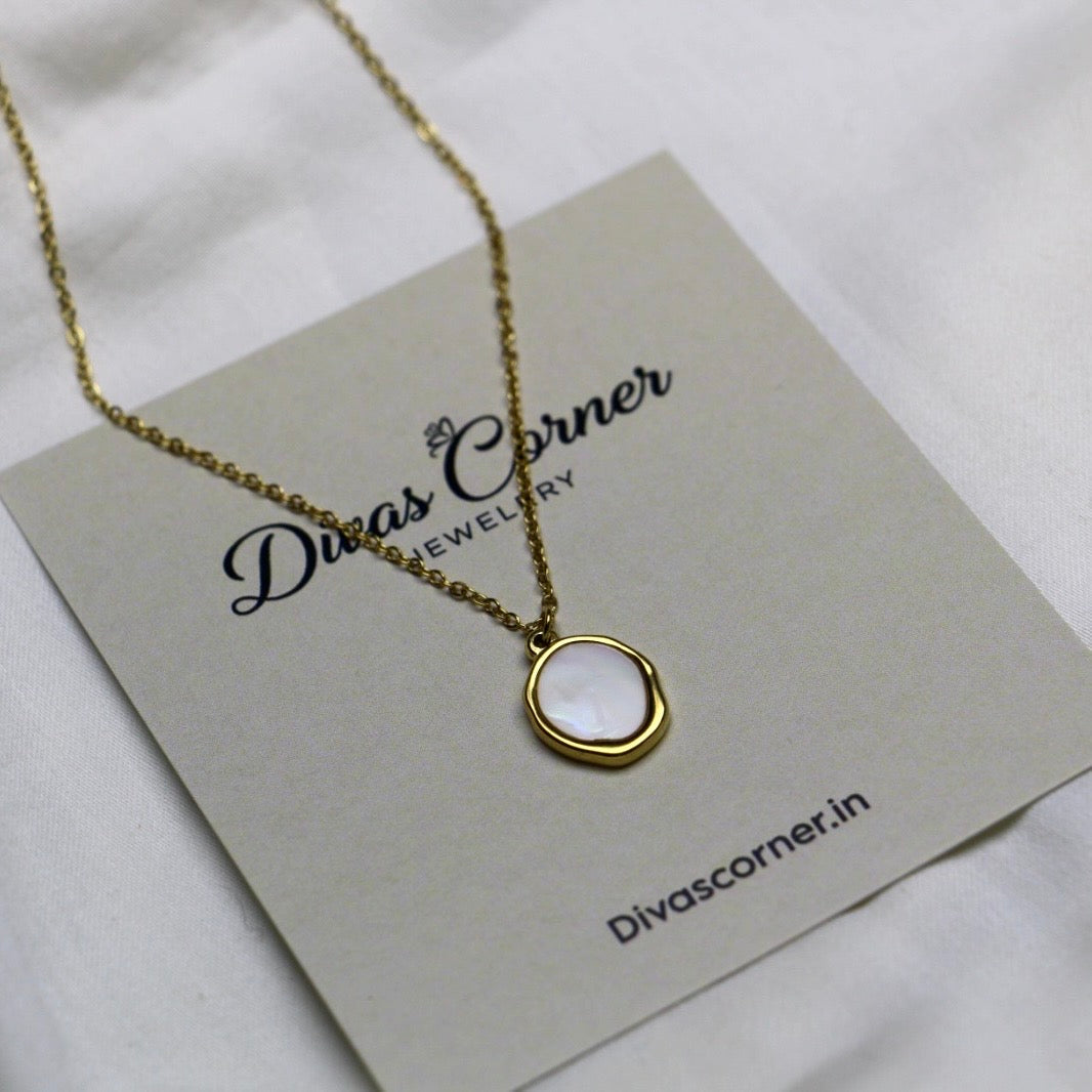 White Mirror Pendant