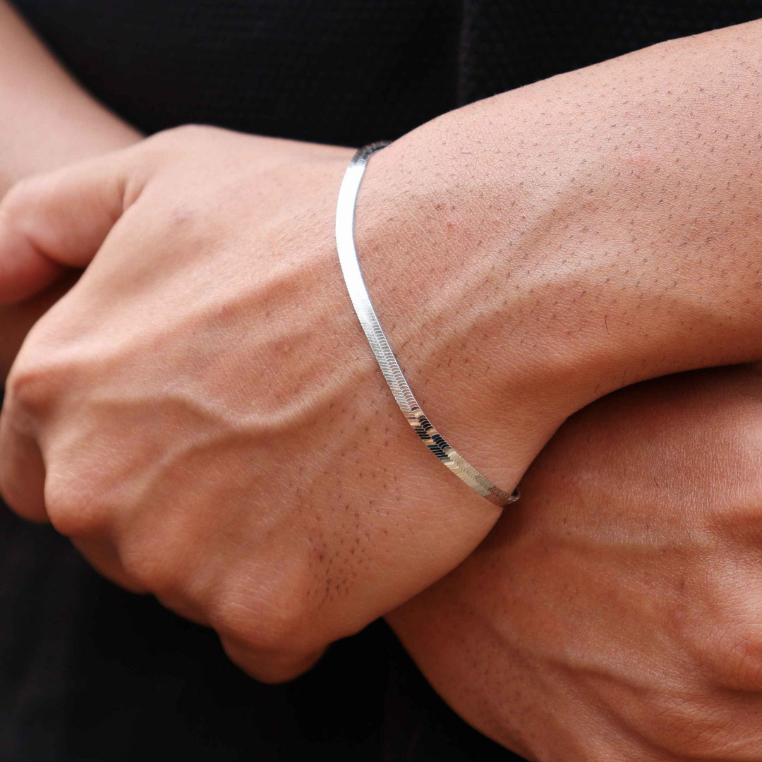 Silver Snake Chain Bracelet