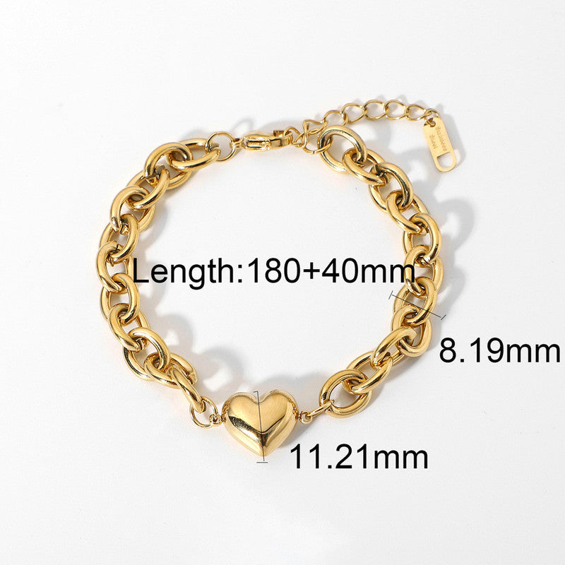 Bold heart Bracelet