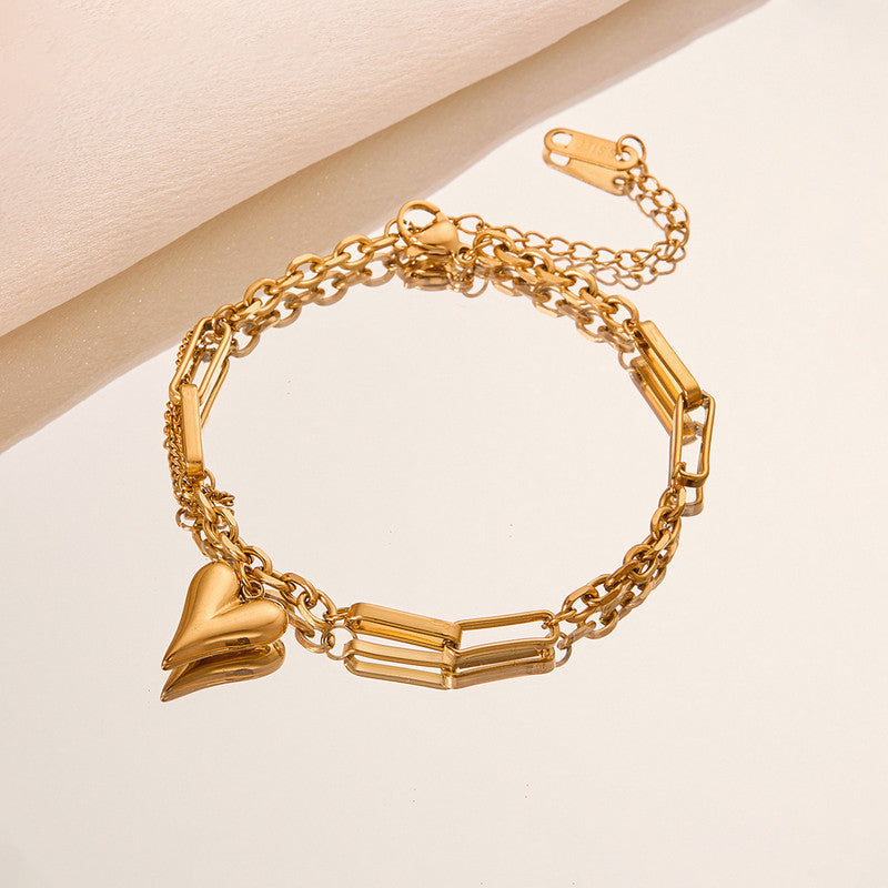 Golden Heart Bracelet