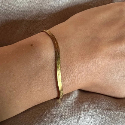 Golden Snake Chain Bracelet