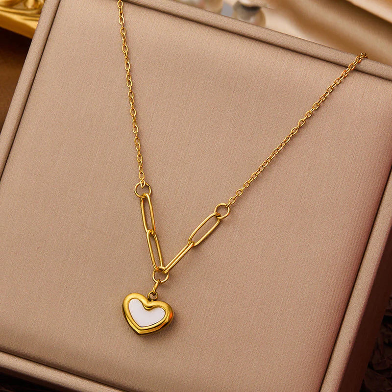 White Heart Pendant