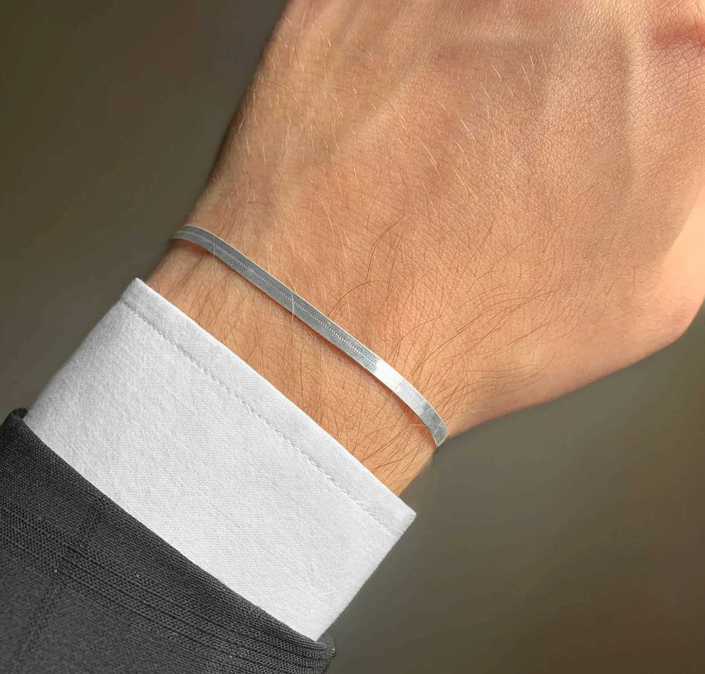 Silver Snake Chain Bracelet