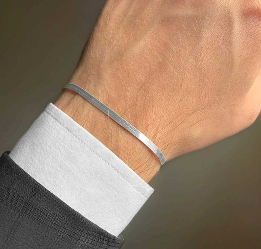 Silver Snake Chain Bracelet