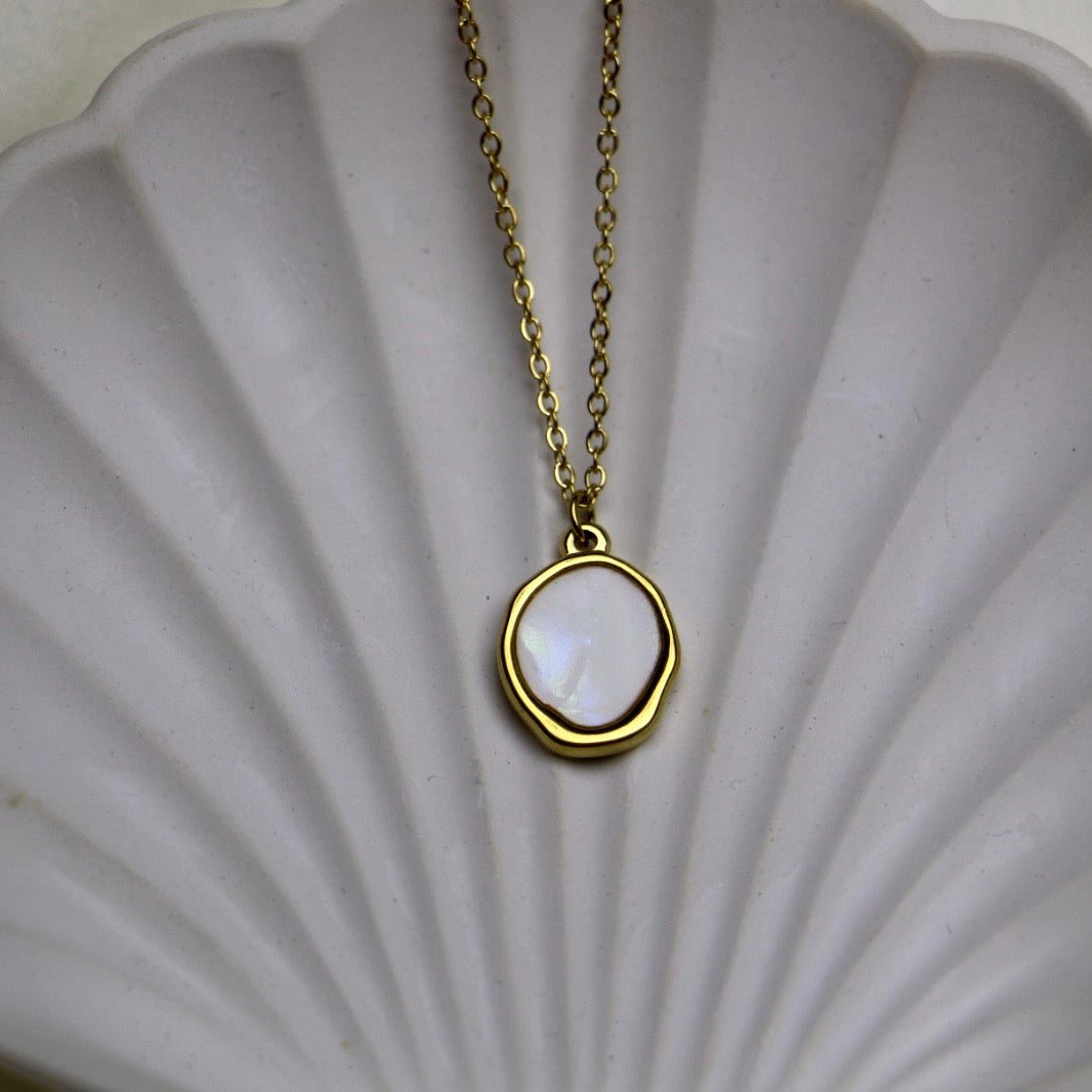 White Mirror Pendant