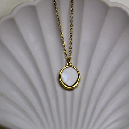 White Mirror Pendant